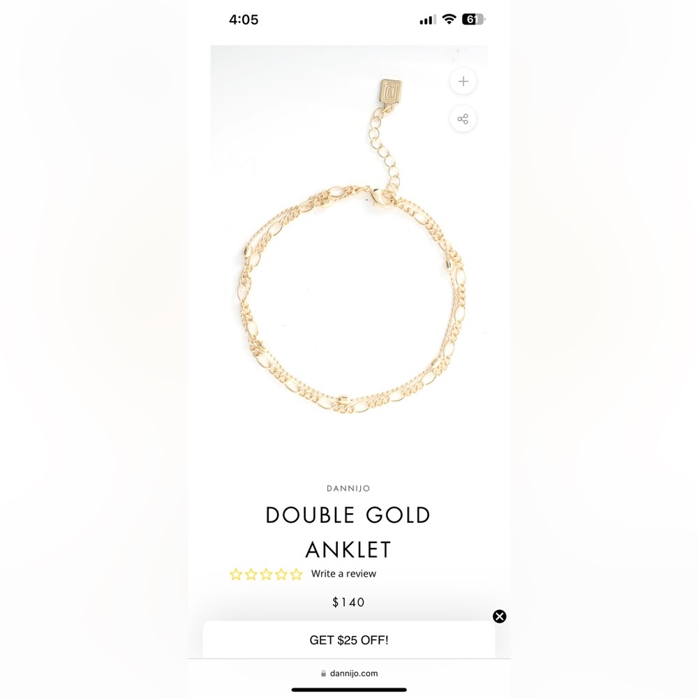 Dannijo Double Anklet